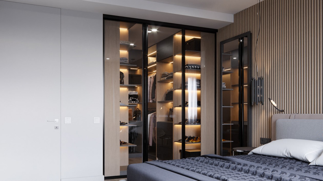 高级灰+原木 经典的自然生态材料和明快的家具相结合-21