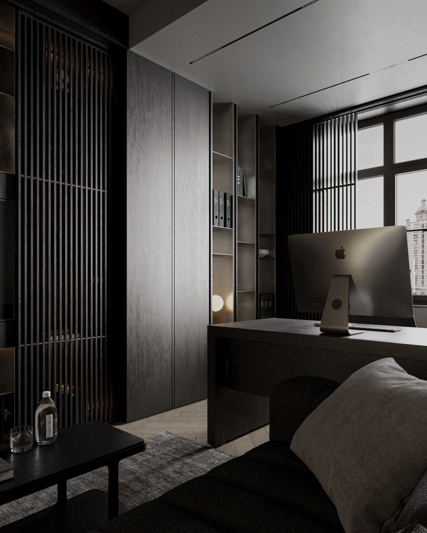 日落家庭办公室丨Sher.Architects-17