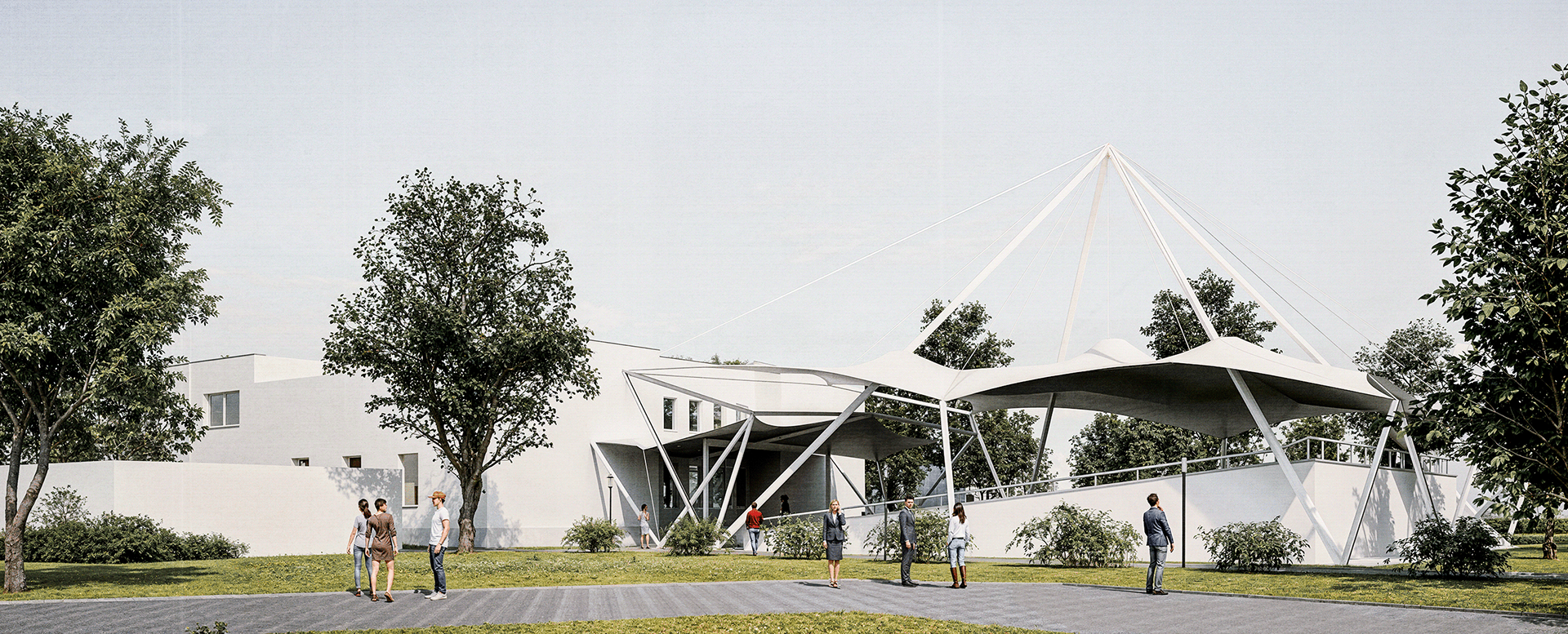 张力式雨篷丨波兰丨Pavel Hitaryn-29