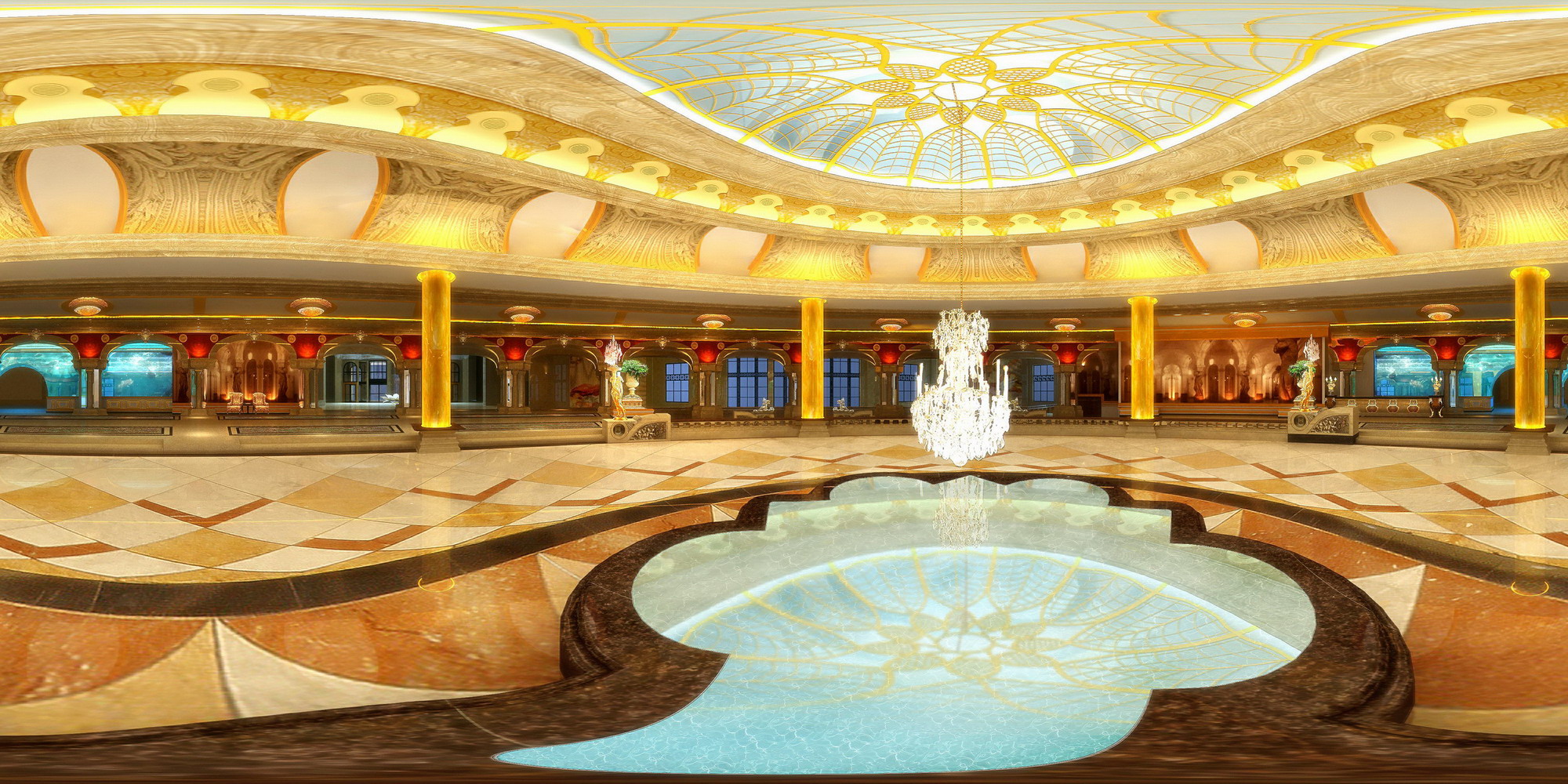 蒙古风情酒店设计 工装设计-1