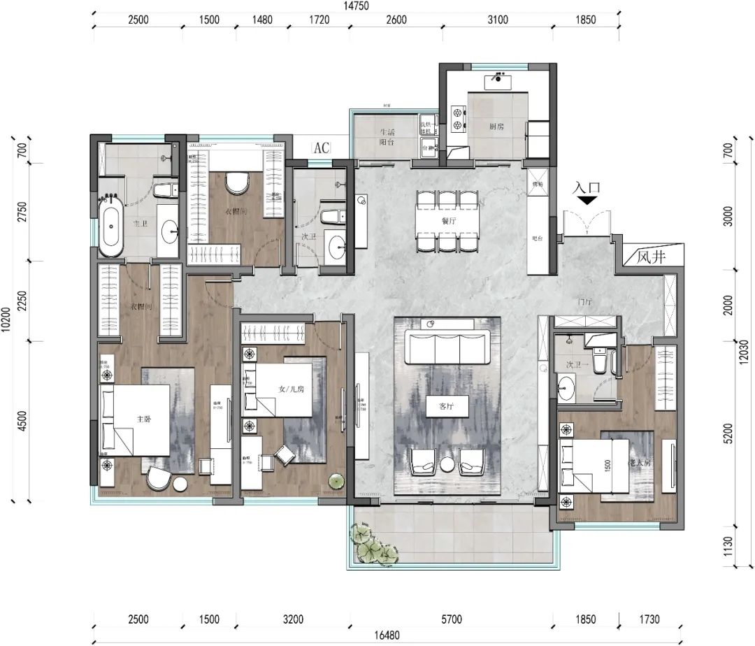 青云阙 188㎡软装设计丨堇尚悦设计-8