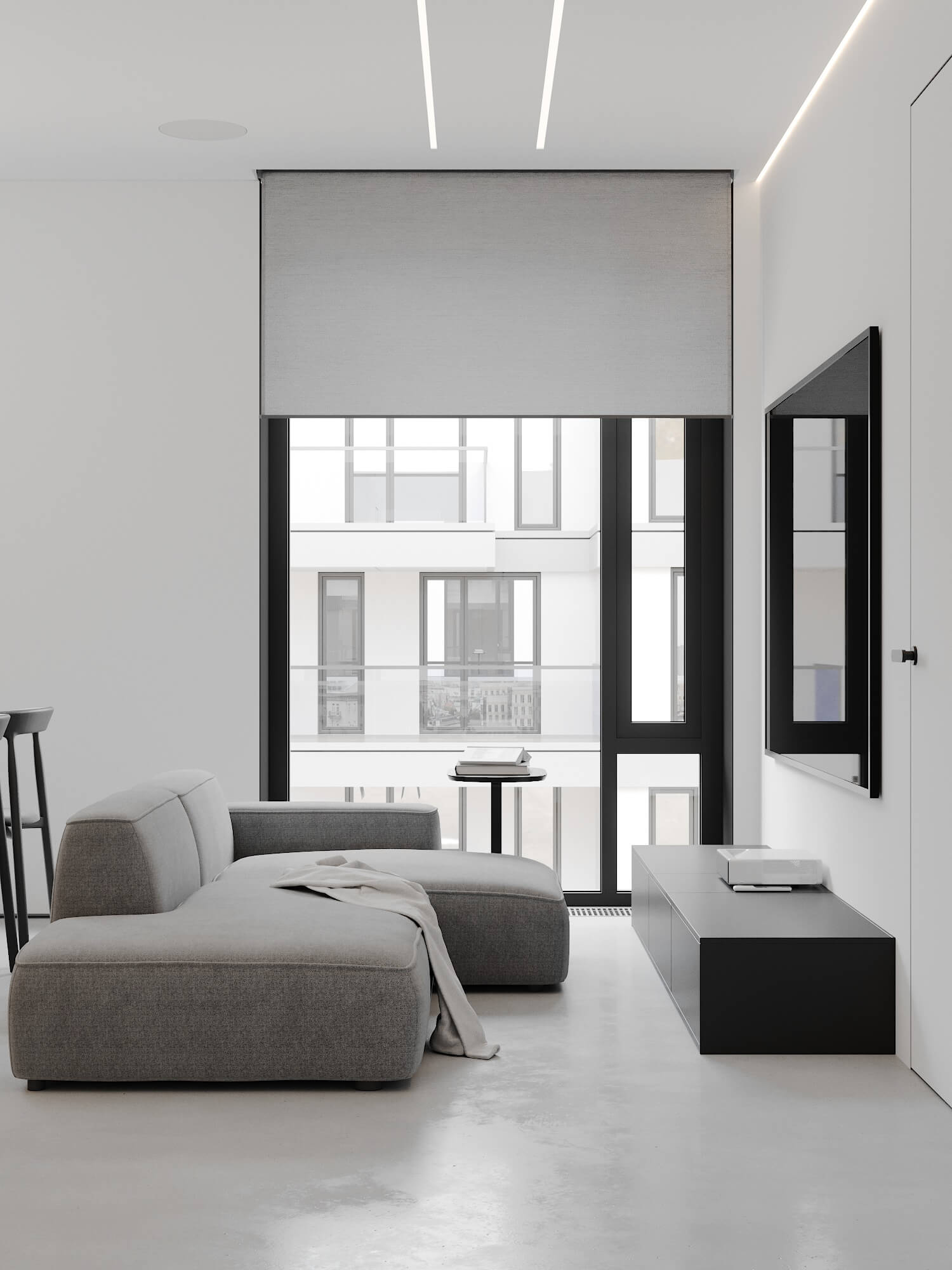 高级灰色系小空间公寓设计 成熟之选，优雅中充满温暖-7