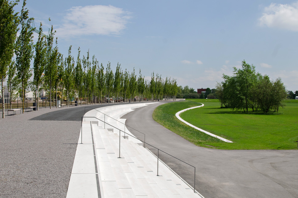 休闲道路公园Reiherstiegknie Hamburg-Wilhelmsburg-1