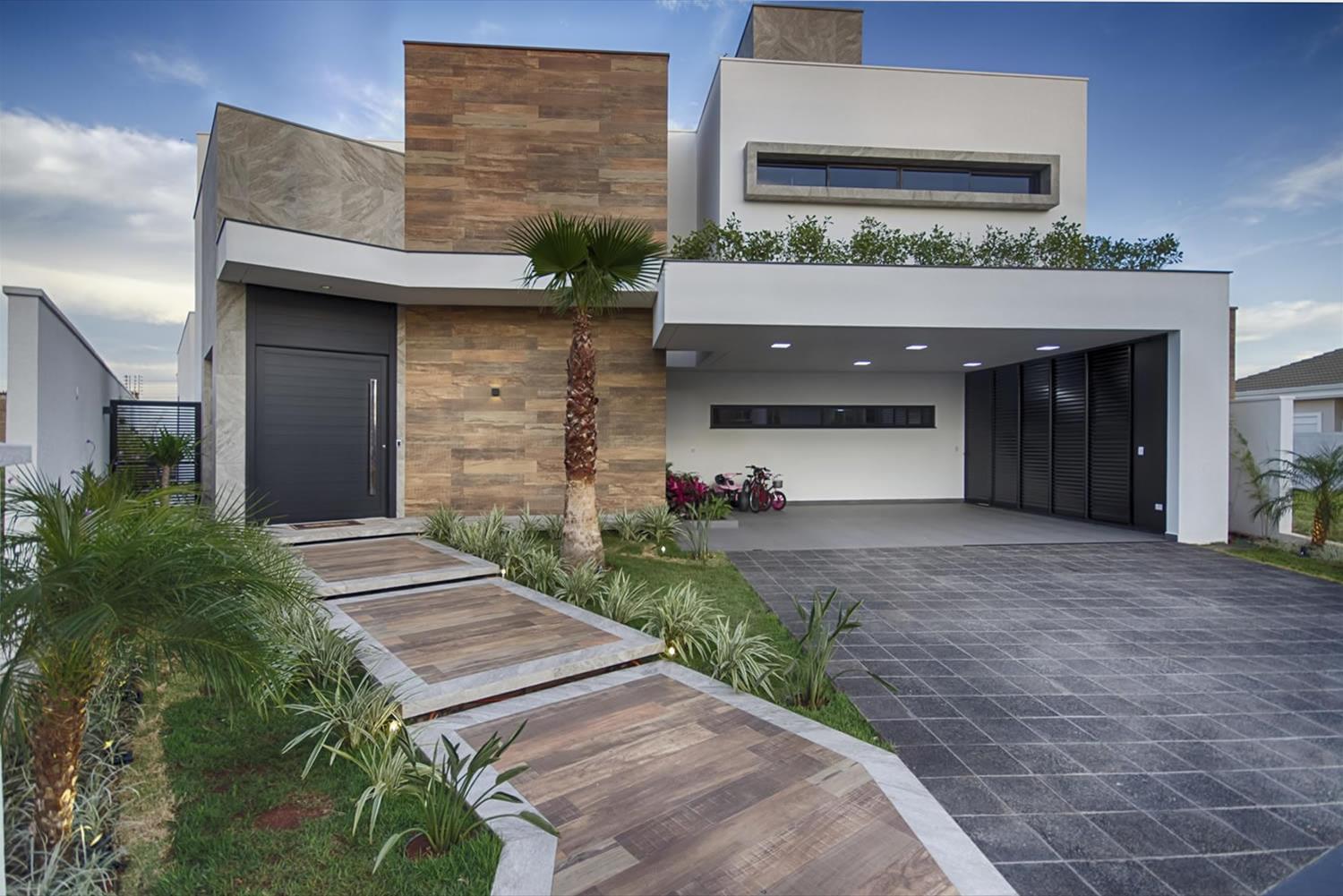 巴西 E&M 住宅 | 现代石头别墅，室外空间与自然融合-1