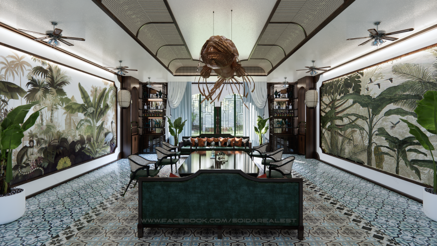 INDOCHINE ARCHITECTURAL STYLE | LIVINGROOM-13