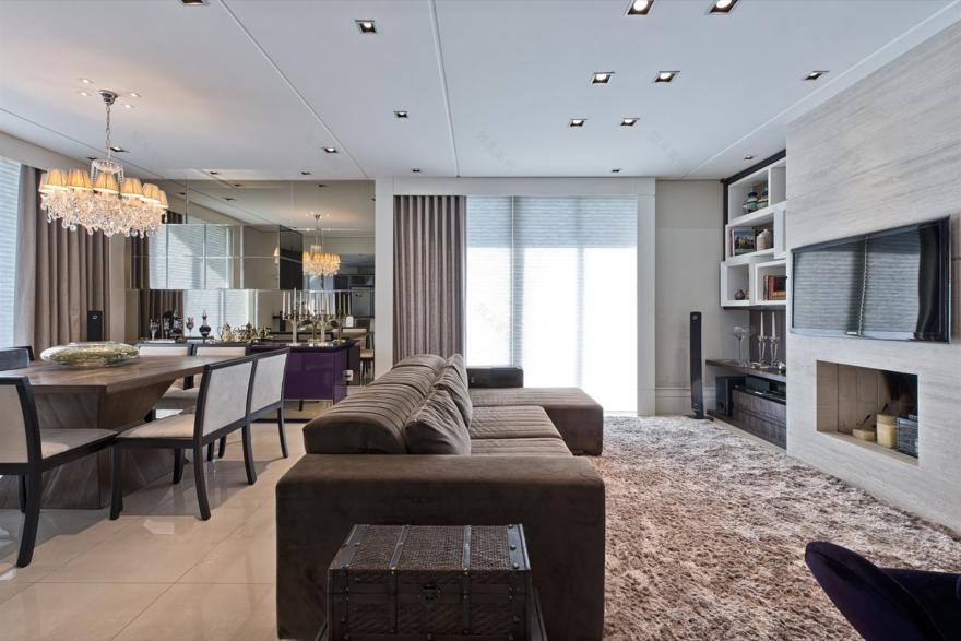 现代风格公寓设计,儿童房星空照明成亮点-6