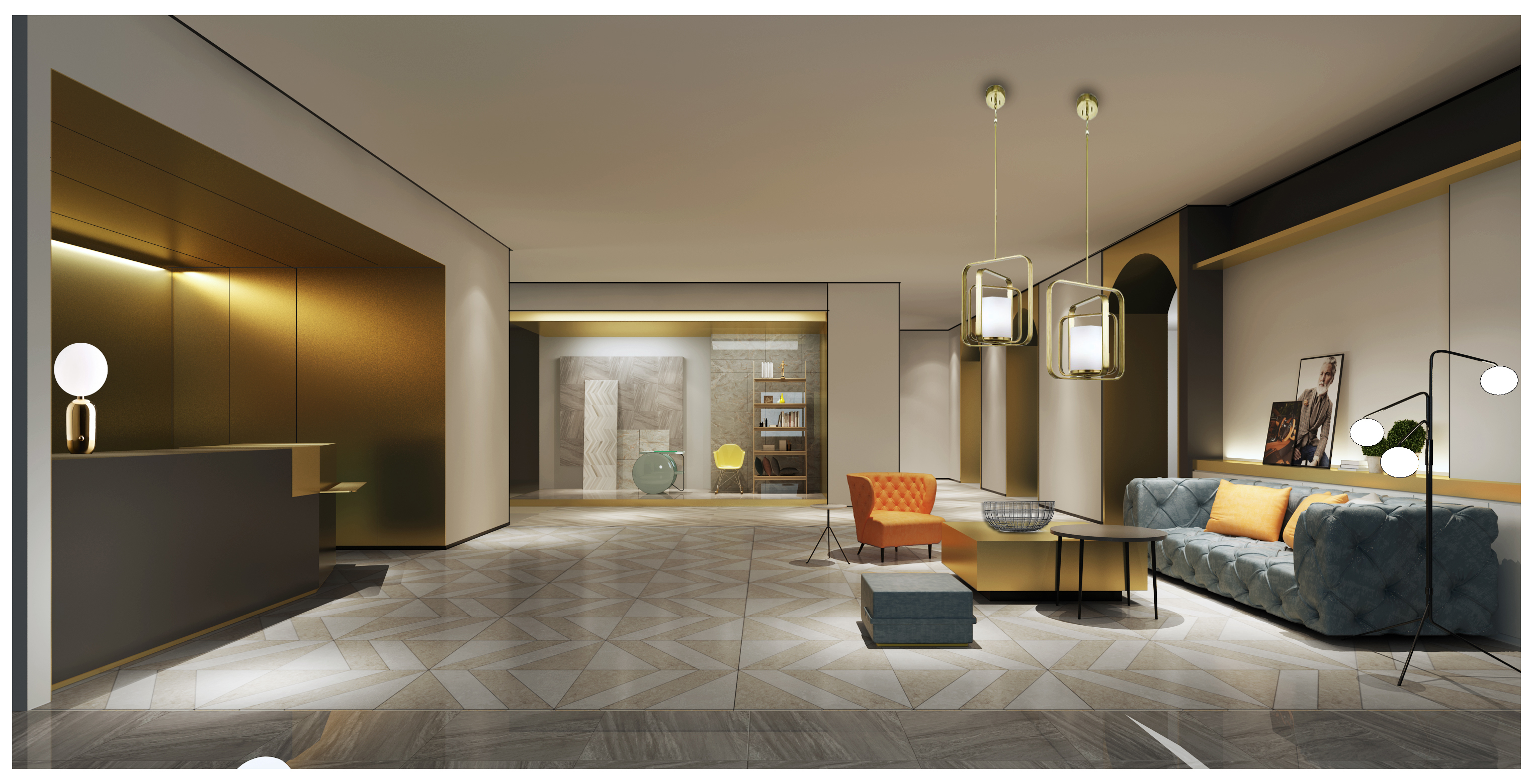 佛山宾利陶瓷展厅 | 现代简约设计展现品牌魅力-3