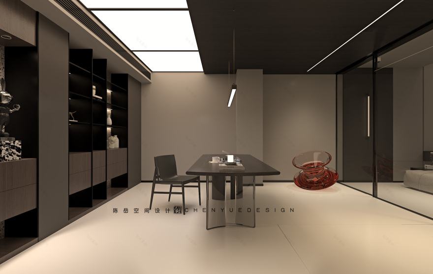 招商天府玺底跃350㎡意式极简丨中国成都丨陈岳-43