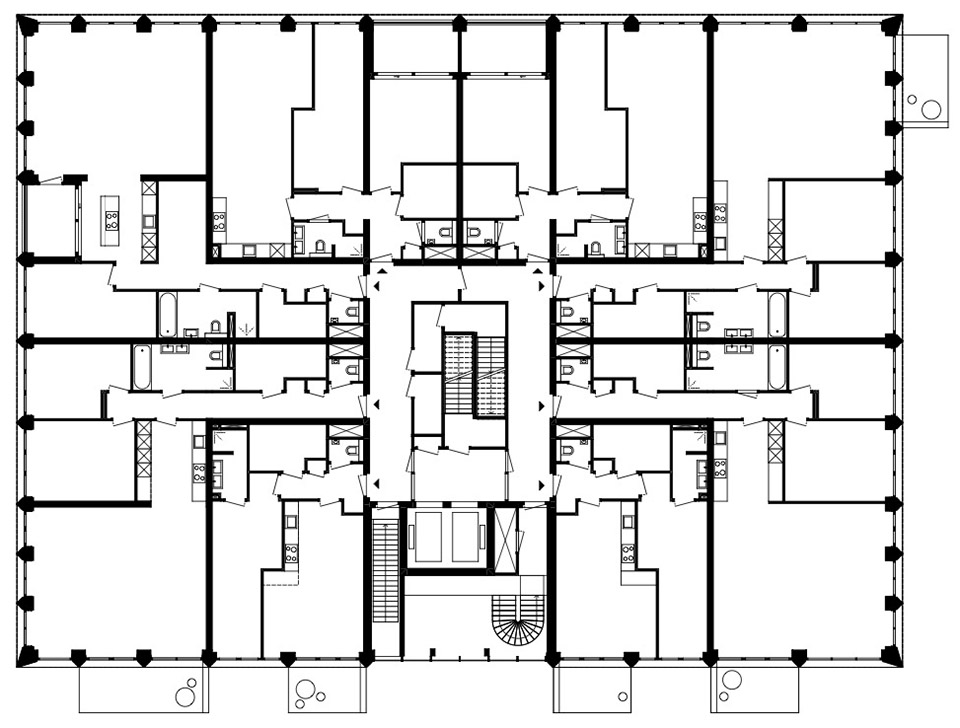 Mercado 公寓楼丨荷兰格罗宁根丨De Zwarte Hond 和 Loer Architecten-46