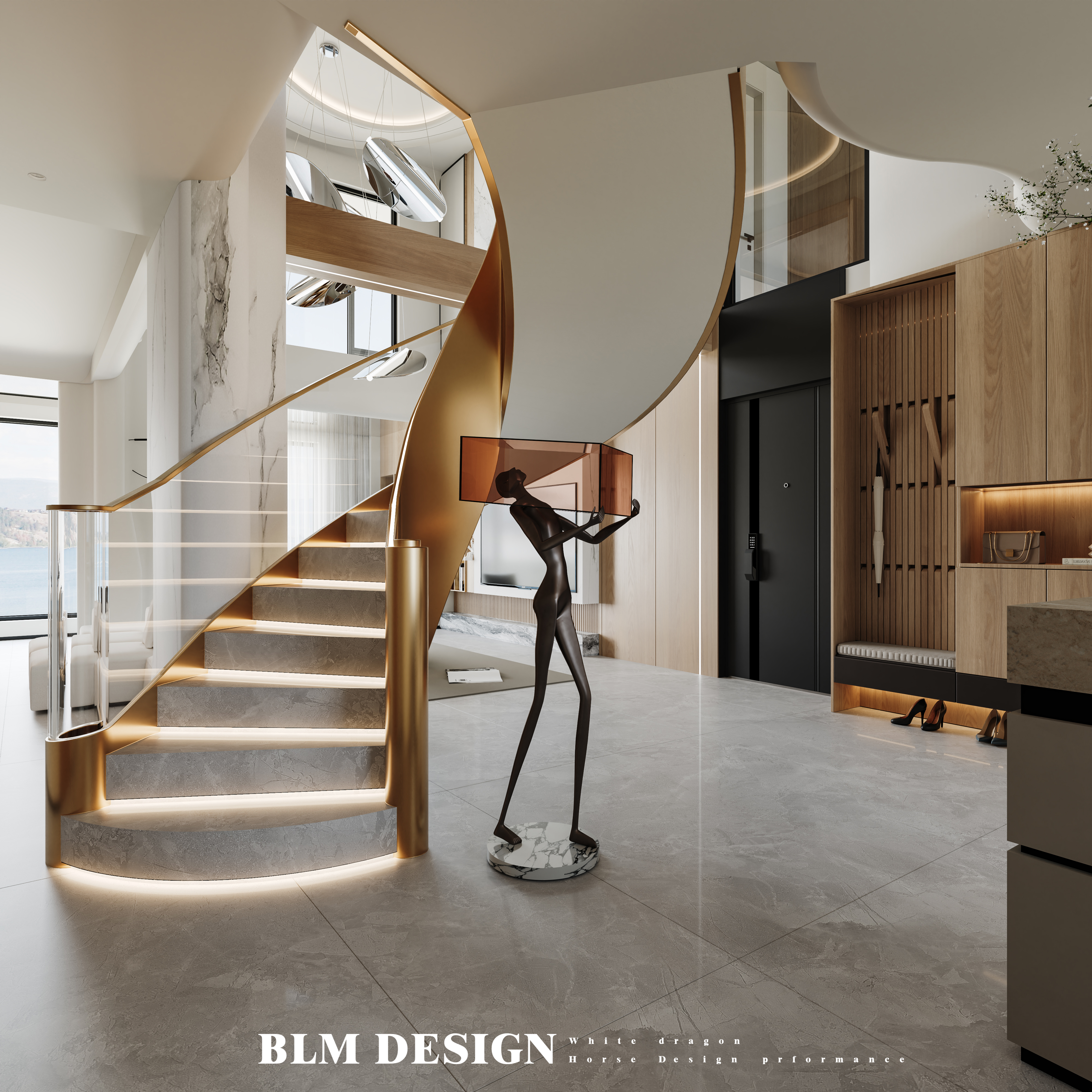 现代简约别墅装修效果图-0