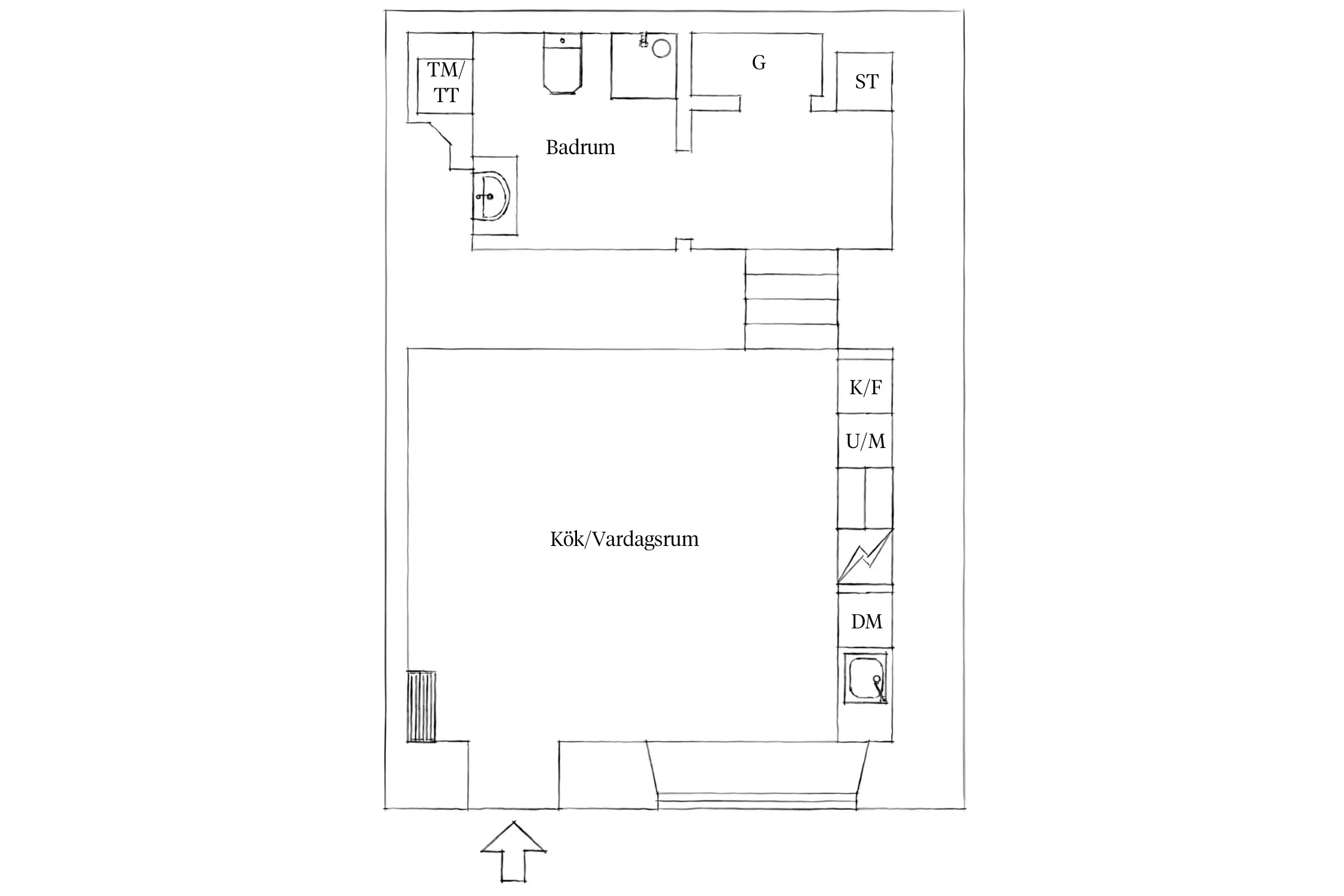 瑞典 35m2 弧形窗工作室 | 古典与现代的完美结合-14