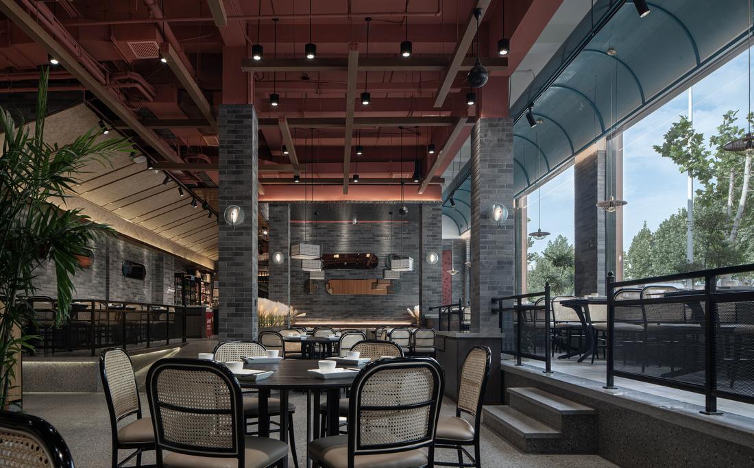 叁拾伍丨快餐店丨丰源烩面--餐饮店面设计-6