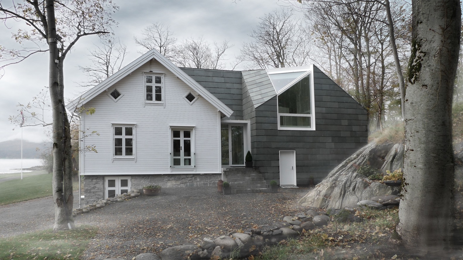 挪威旧屋扩建,新旧共生之美-36