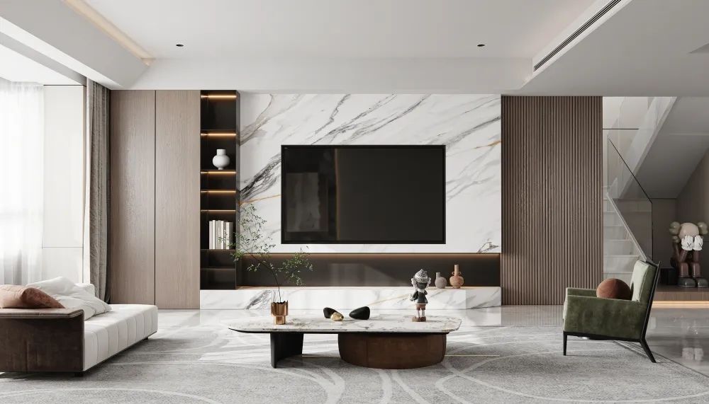 中海·曲江大城极简复式住宅丨中国西安丨西安锐格惟辰装饰工程有限公司-3