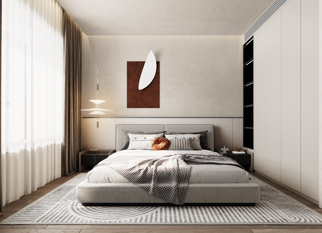 微水泥极简三口之家-10