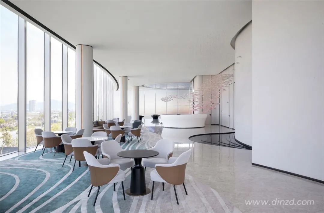 外滩·江月湾售楼处 | 现代简约融合自然之美-28