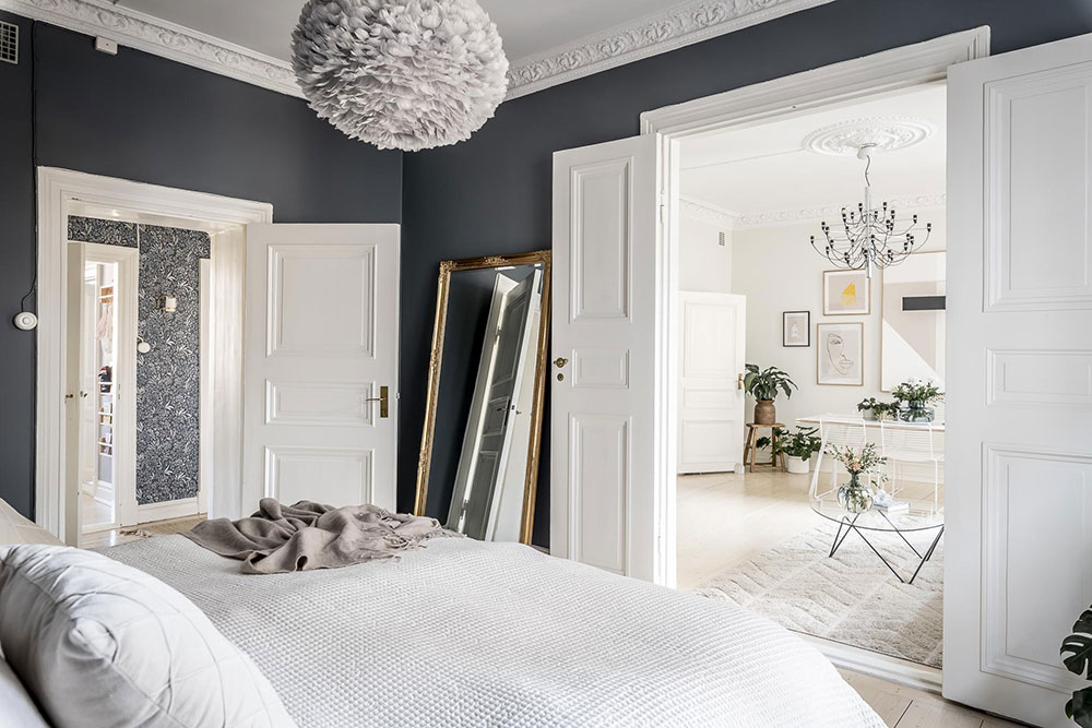 哥德堡 92 平米简约公寓,蓝调卧室引人入胜-14