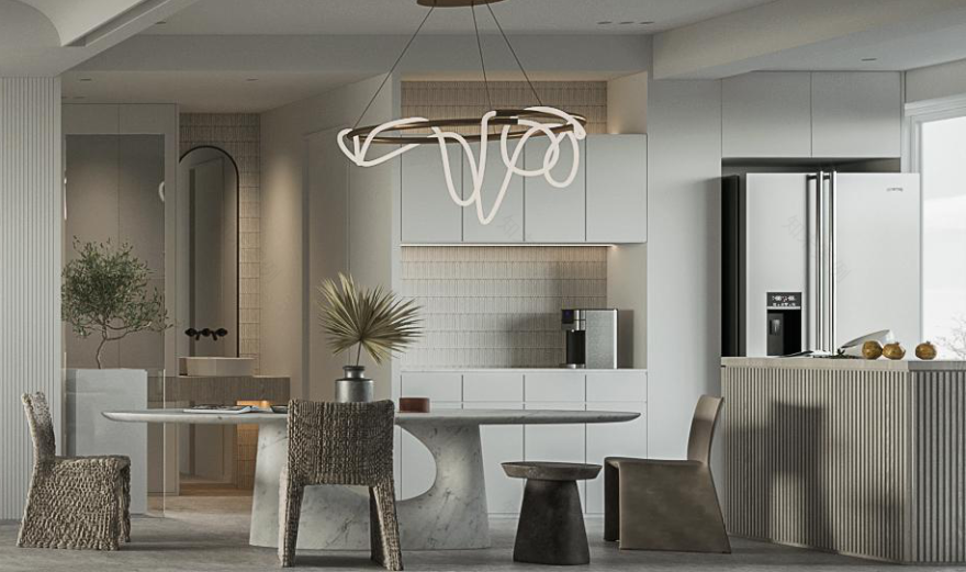 合肥 260㎡现代休闲风叠墅,打造三口之家生活艺术空间-31