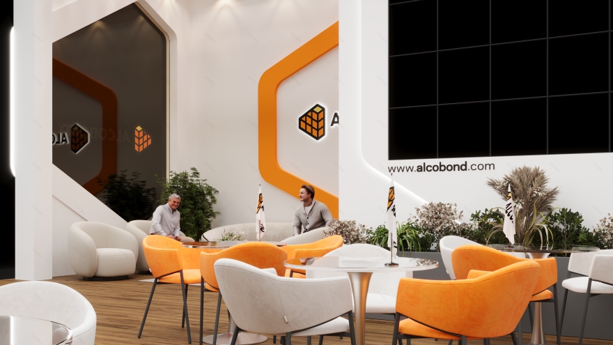 ALCOBOND现代展览展位设计-14