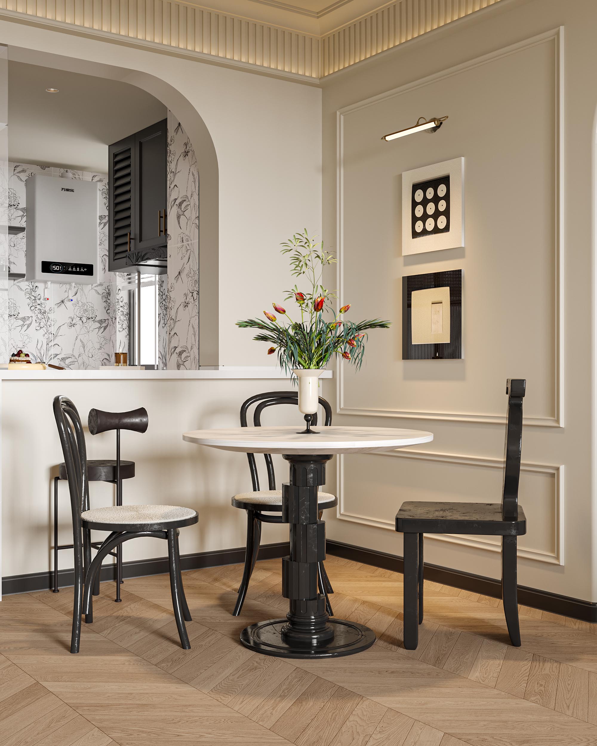 DEFIN DESIGN | 阳光汾河湾法式复古-14