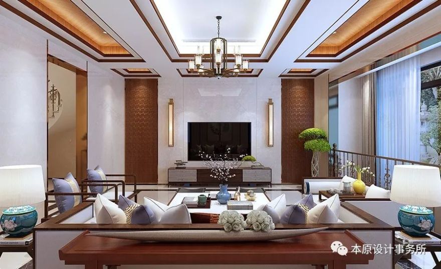 1200㎡双风格别墅,新中式与欧式的完美融合-34