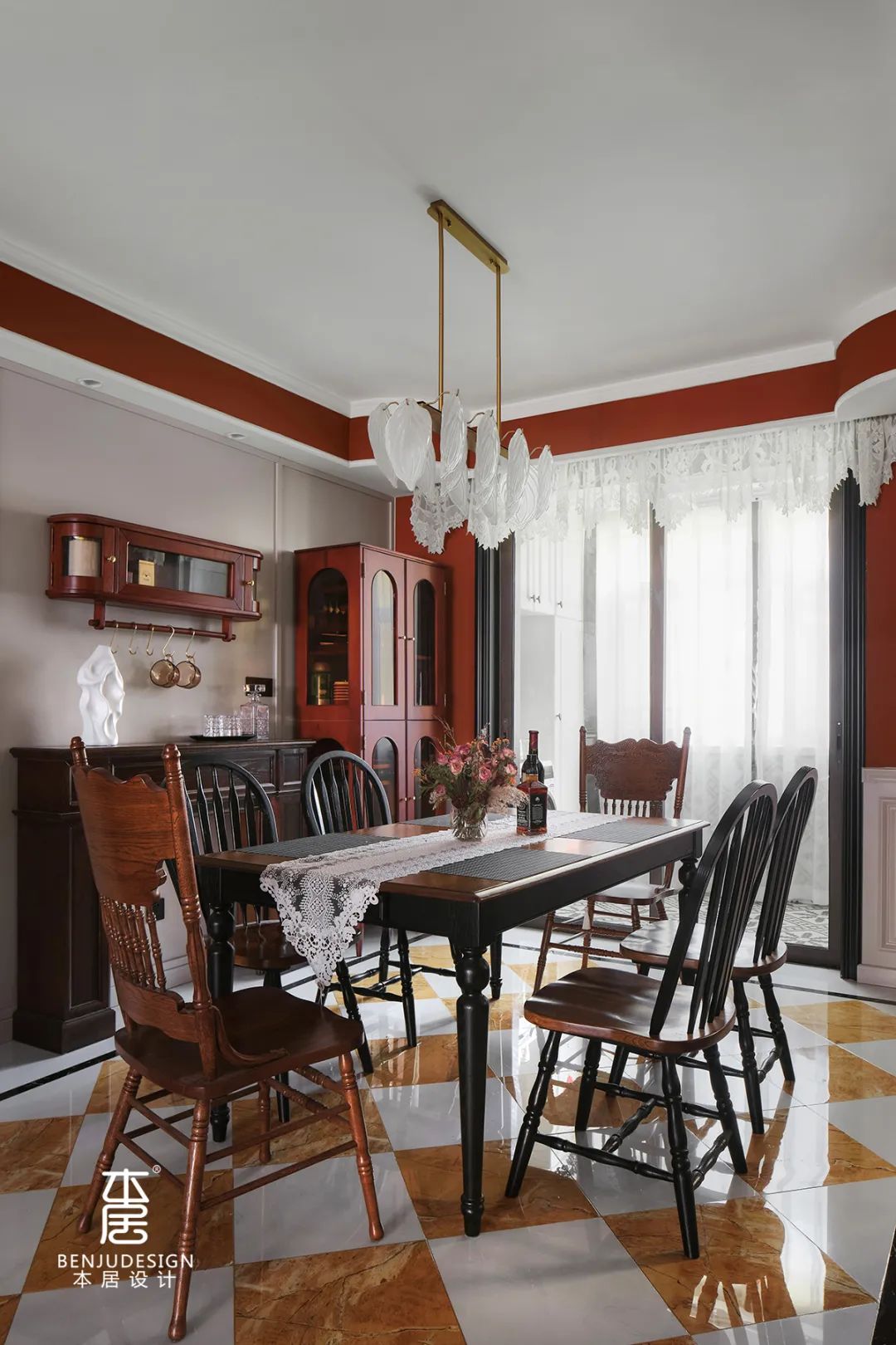 石家庄碧桂园复古混搭风精装房改造丨中国石家庄丨本居设计-38