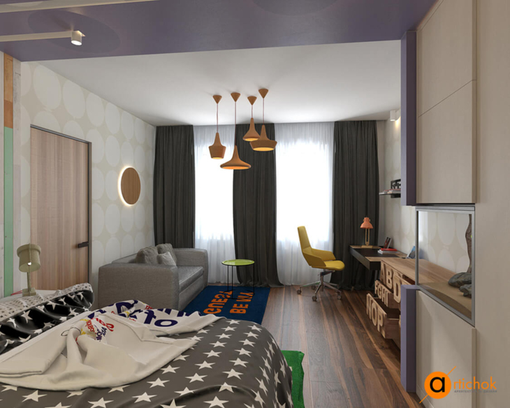 Artichok 民族风室内设计（基辅 penthouse 案例）丨乌克兰基辅-38