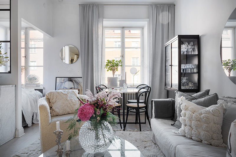 斯德哥尔摩 35 平米少女公寓,粉色浪漫满屋-9