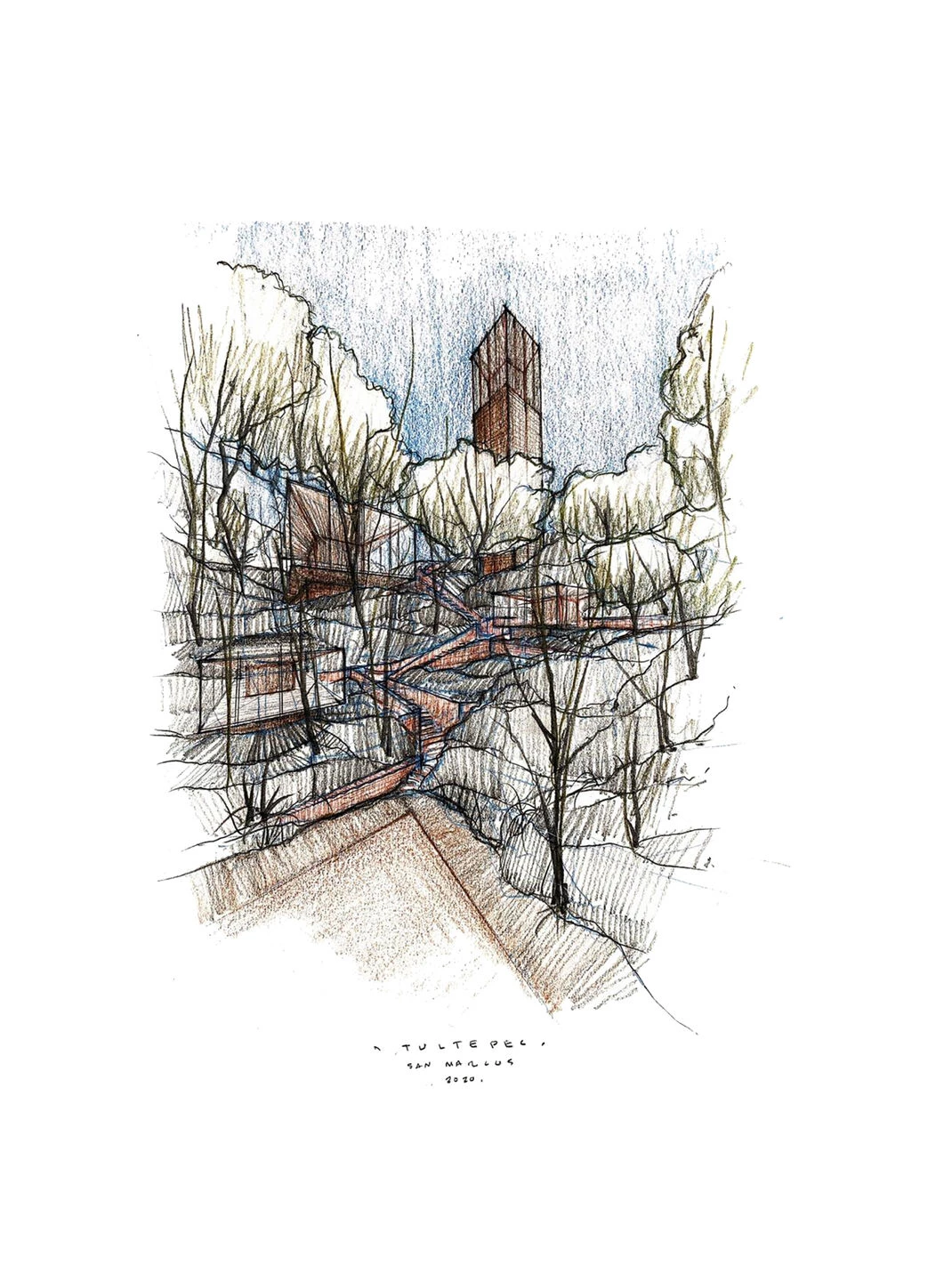 Barranca San Marcos Tultepec 瞭望塔丨墨西哥-27