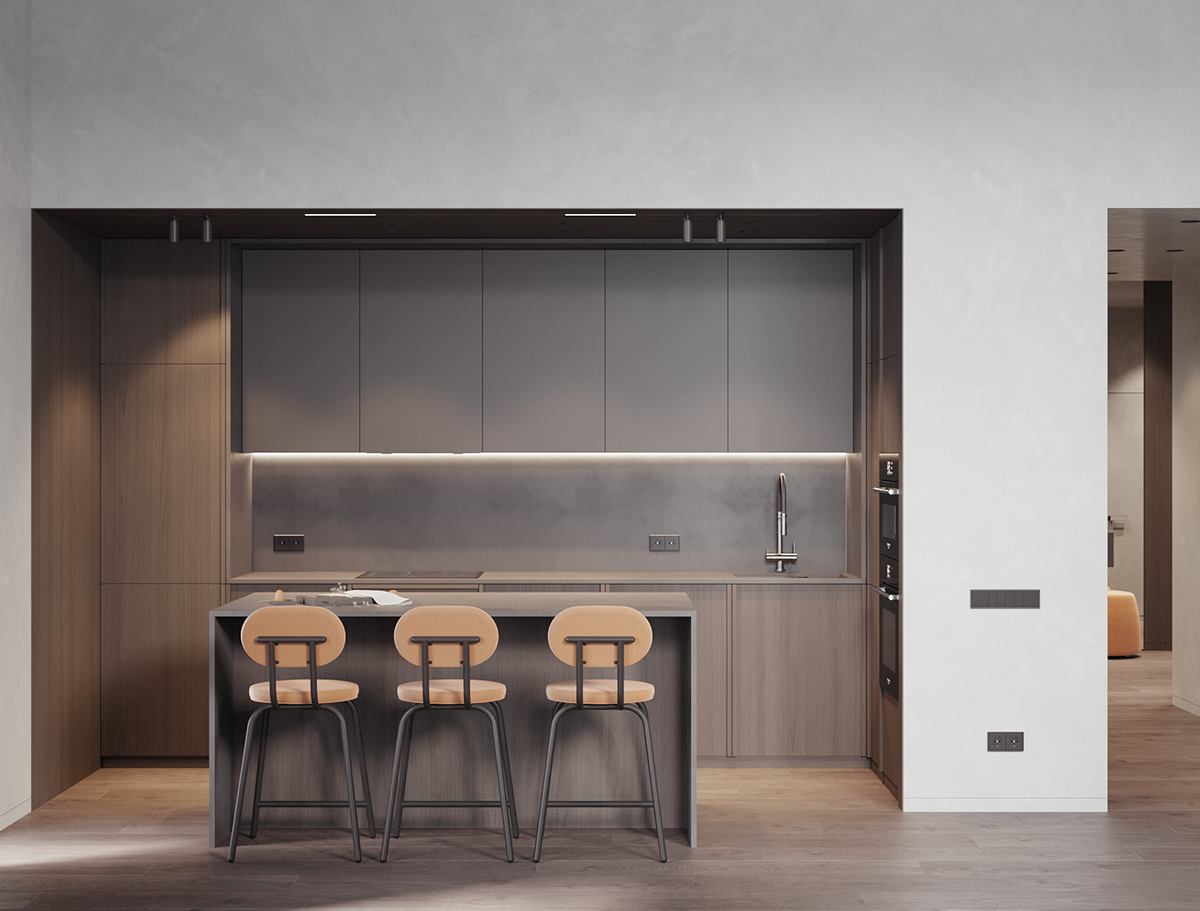 高级灰色系公寓设计-14