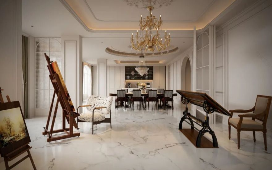 P.W.璞物设计丨时光凝萃的艺术·华章--纯净法式-102