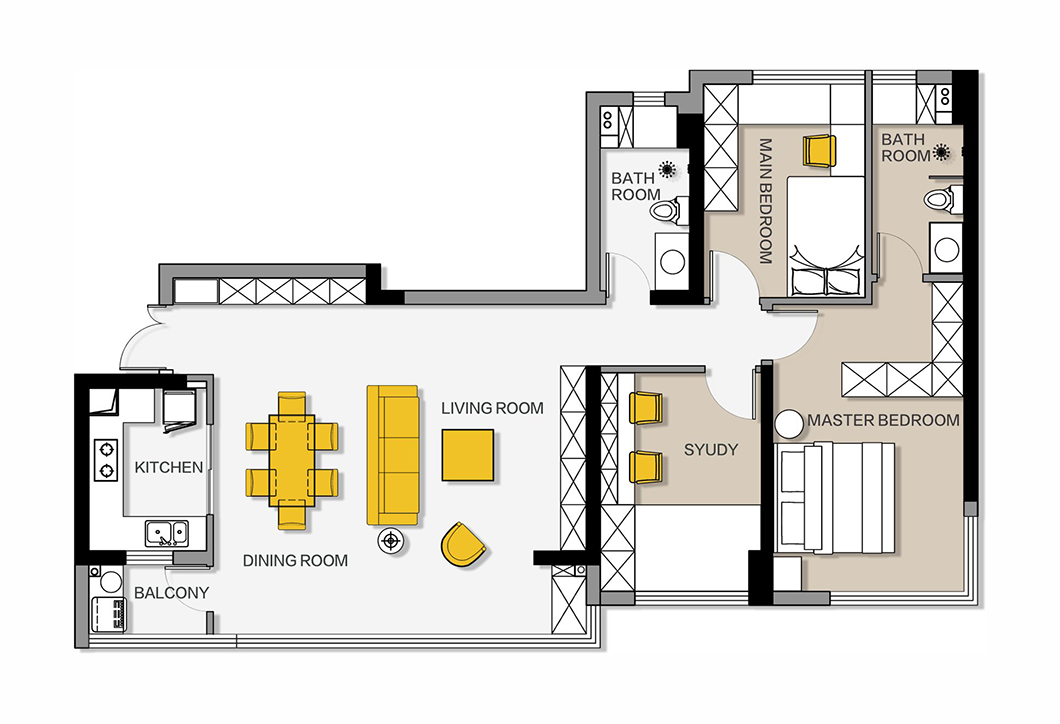 都会情感空间 | 简约精致与自然共生-76