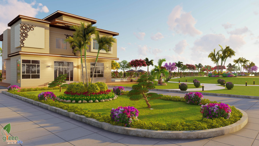 私人别墅户外空间概念-7