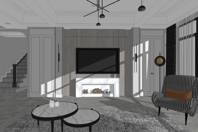 龙湖天宸原著三层叠墅丨方平米设计-14