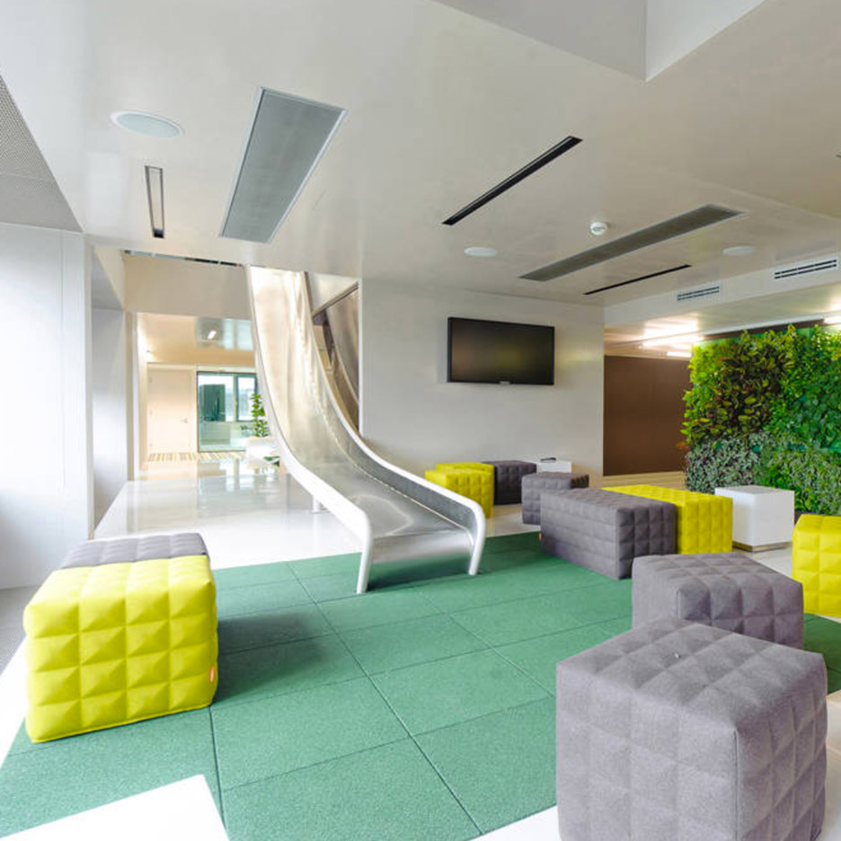 10 slides from Dezeen's Pinterest boards that offer a slippery alternative to stairs-14