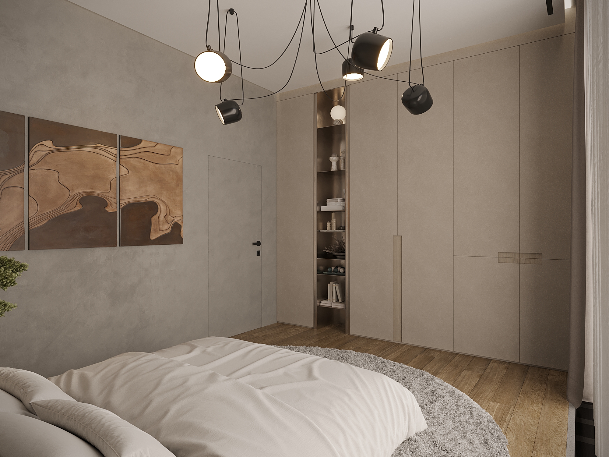 bed room interior design-6