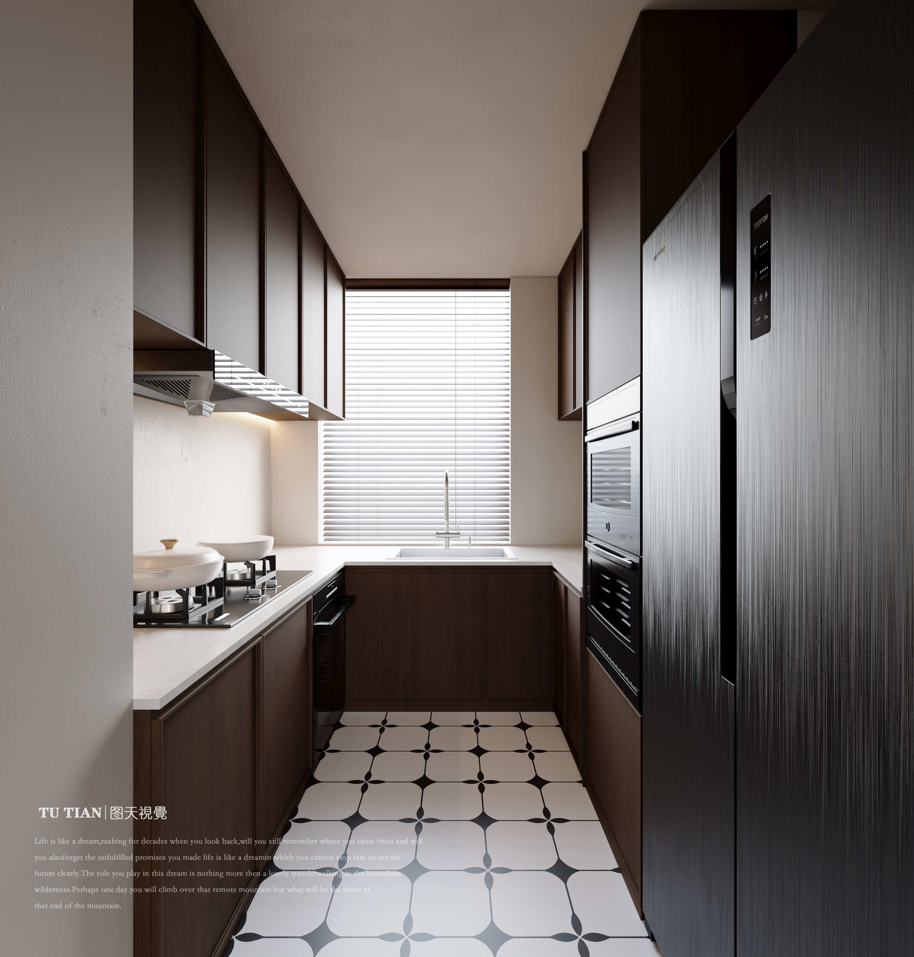 超绝氛围感 · 中古风横厅全屋-3