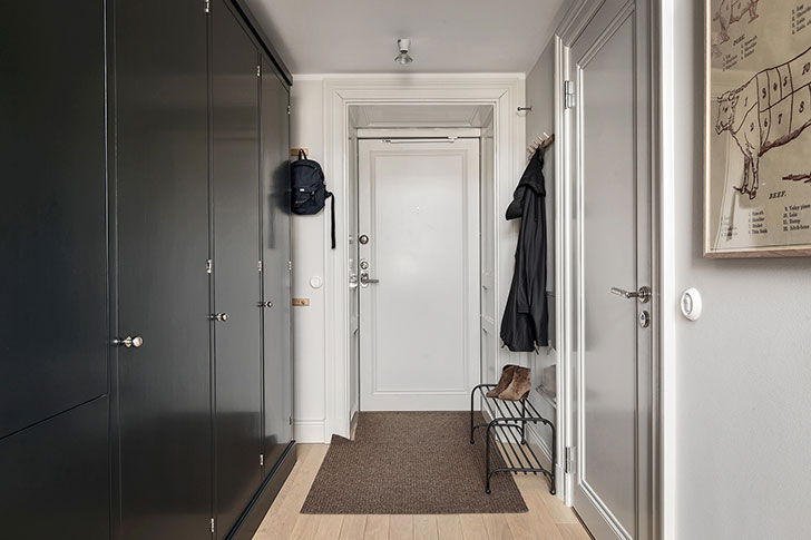 Stockholm 复古风高层公寓 | 4.5 米高天花板、阳光明媚、时尚设计-26