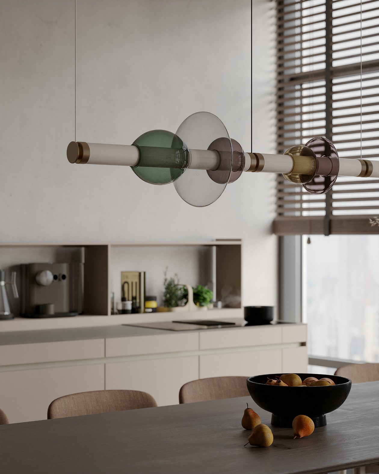 120 平北欧风暖色系日景夜景设计案例-8