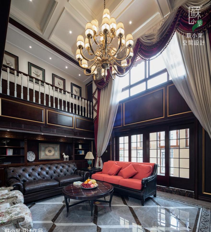 美式奢华空间,旋转楼梯与多元儿童房设计-0