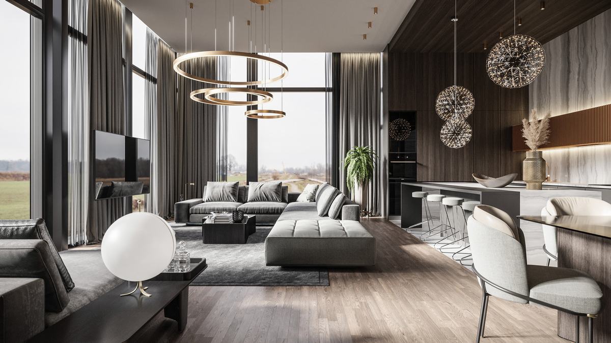 高级灰+轻奢 89平拥有大宅气质-0