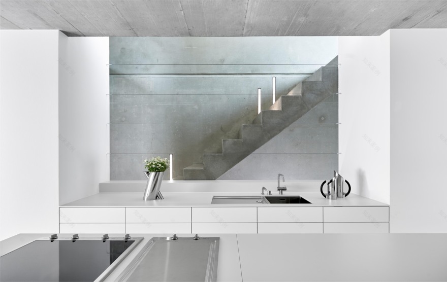 混凝土与木匠家具的完美融合-24