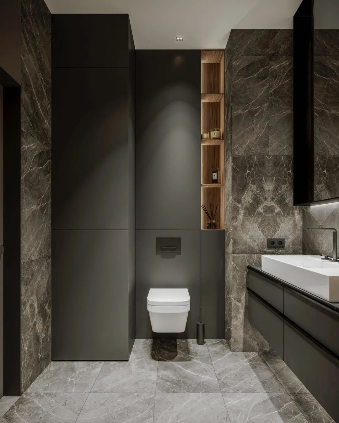 105㎡温润住宅，简约实木与大理石的完美结合-93