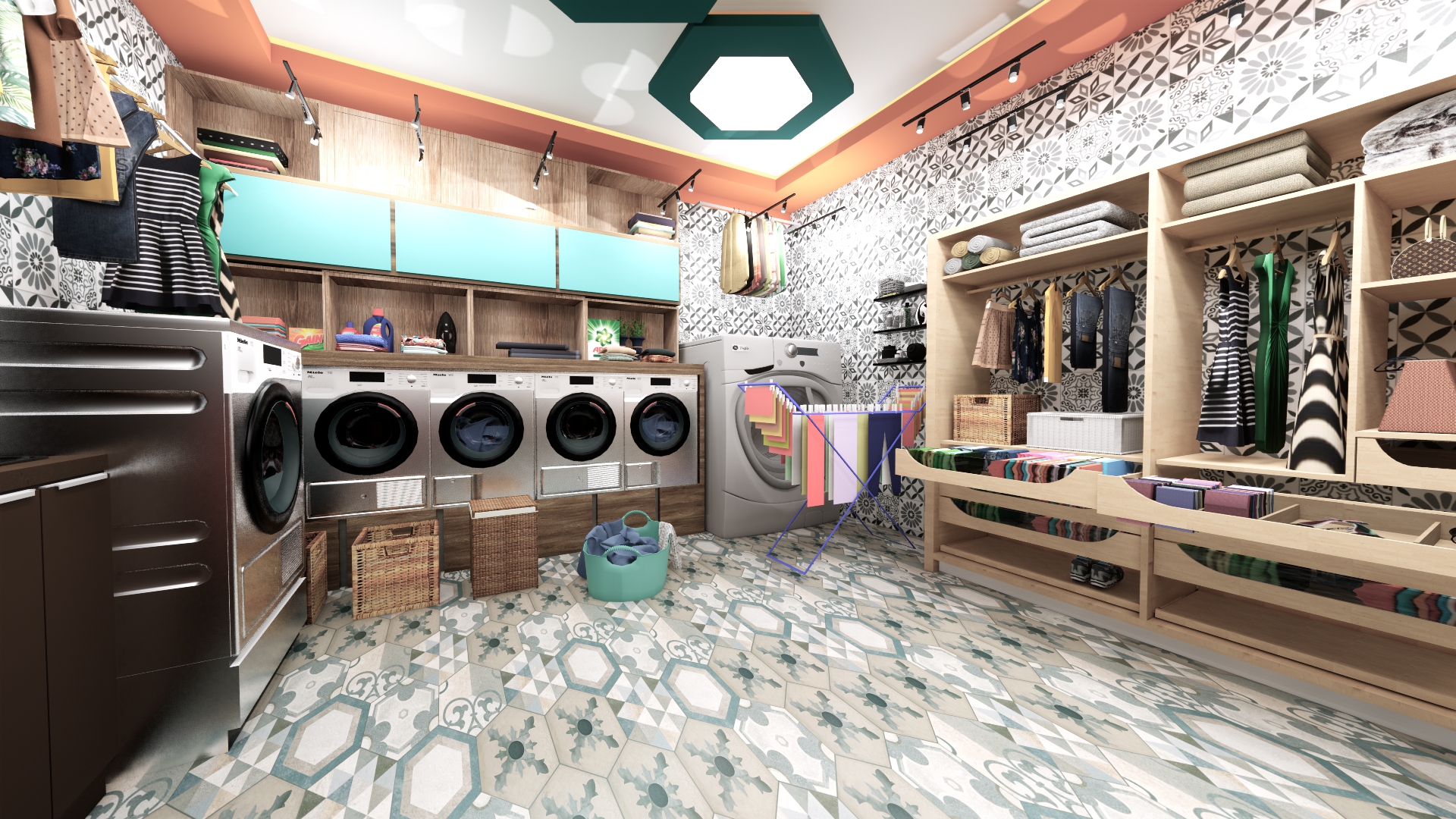 تصميم داخلي وخارجي لمغسله في الكويت-15