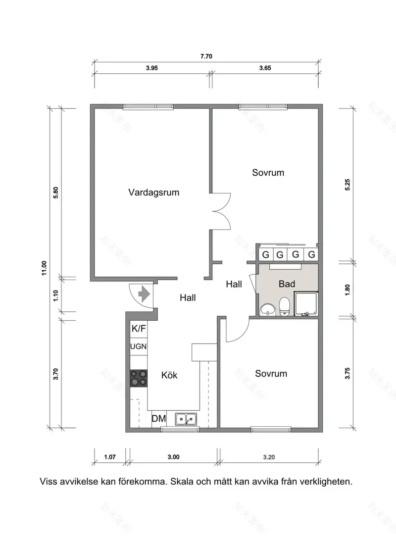 色彩斑斓的瑞典 77m2 公寓 | 极简与丰富的完美结合-15