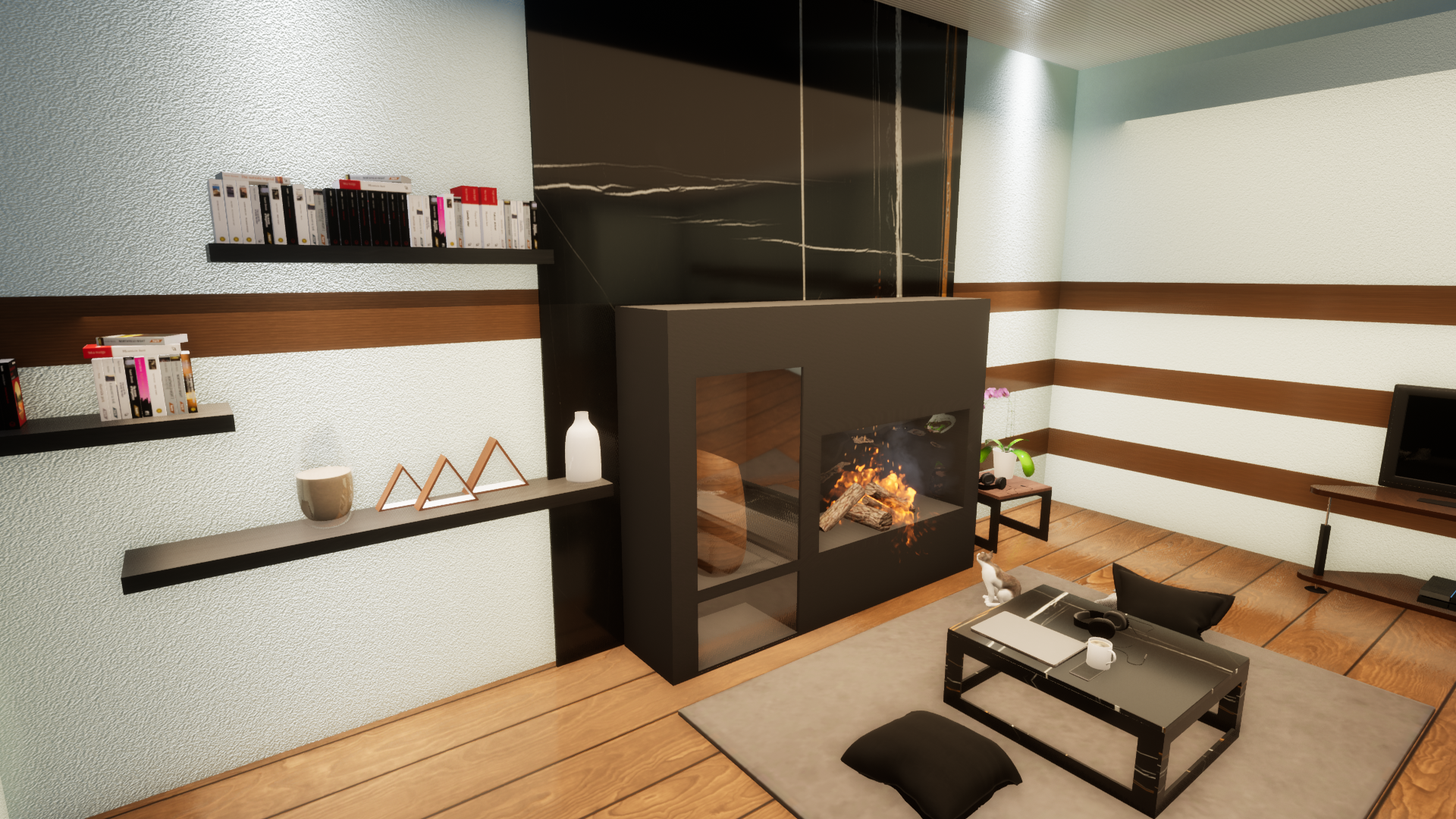 modern fireplace design-1