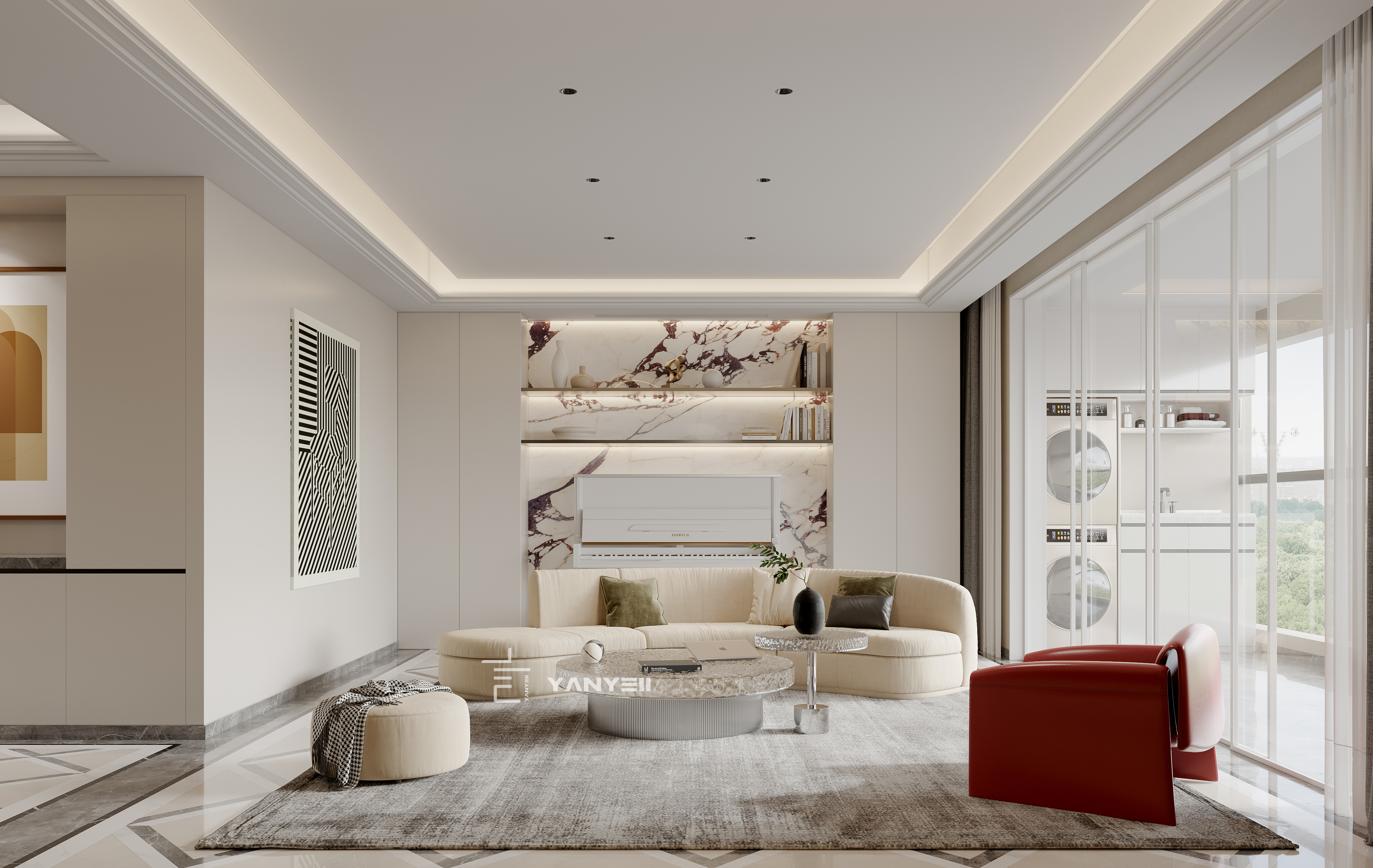 杭州现代极简黑白灰案例丨中国杭州-9