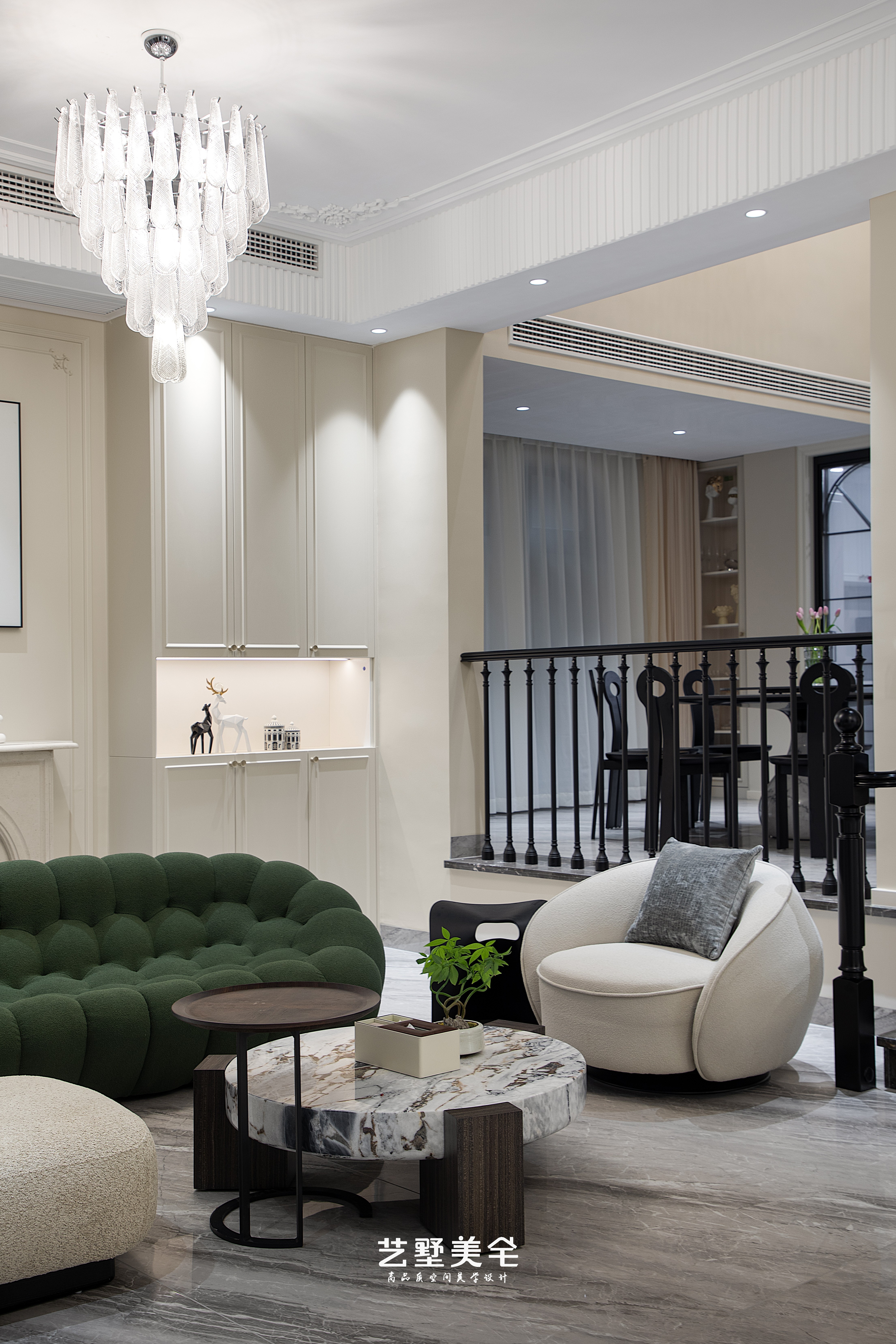 淮南*金地艳澜山 400㎡轻法式别墅设计丨中国淮南丨艺墅美宅设计-27