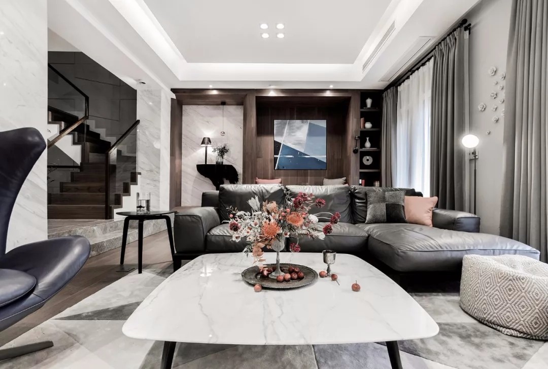 重庆 460㎡现代简约别墅 设计师蒋丹与刘霈婷的完美之作-6