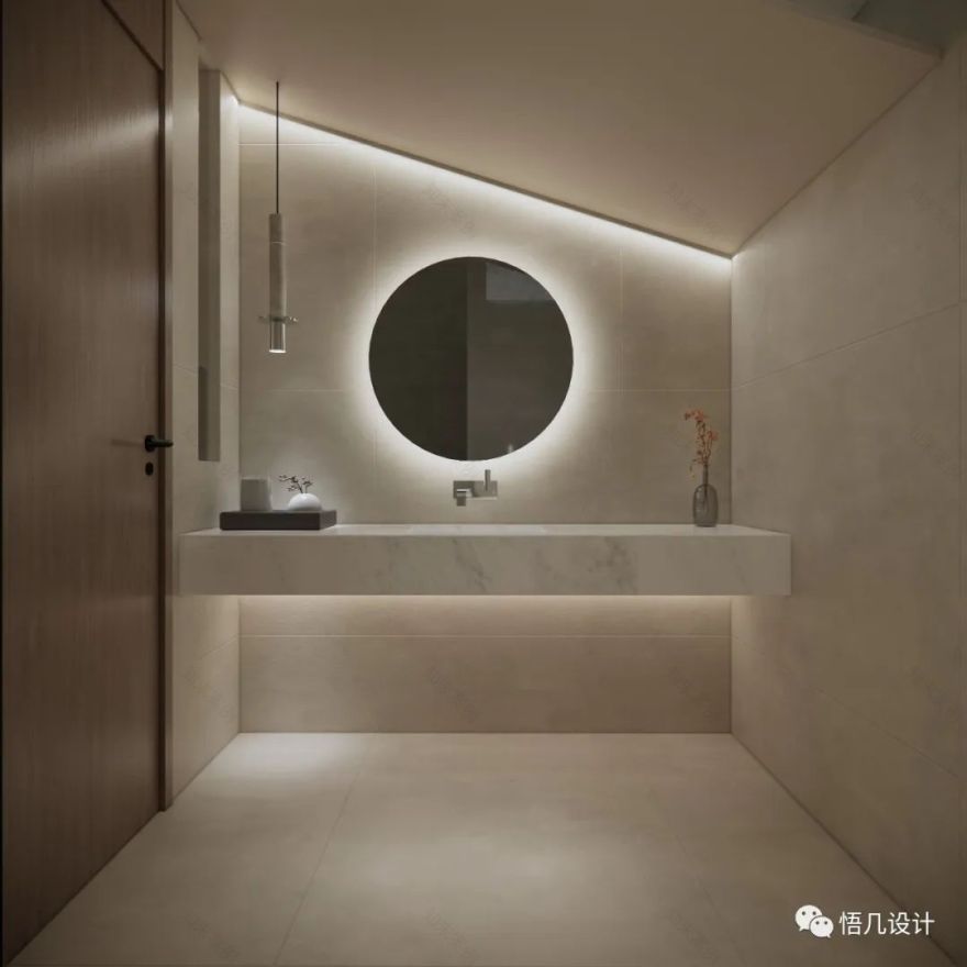 渼树 SPA · 微水泥侘寂美学的完美演绎丨中国武汉丨悟几设计-43